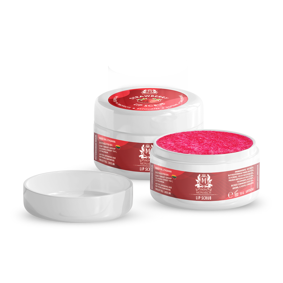 Skin Monarch Lip Scrub 15g — exfoliating lip treatment for PMU prep