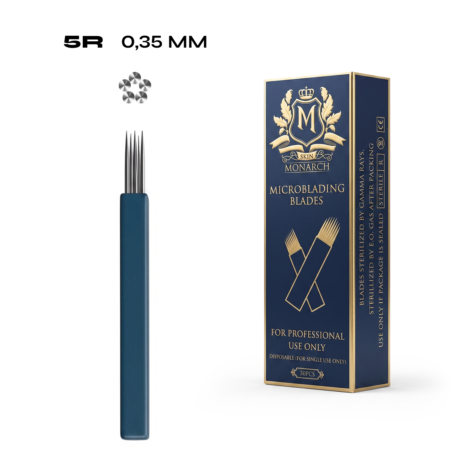 Skin Monarch Microblading Needles 5R 0.35mm — box